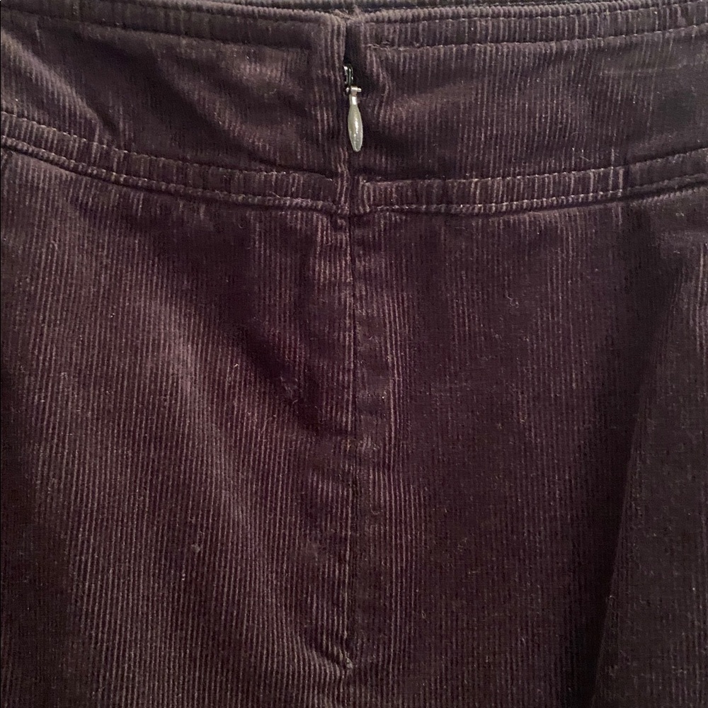 Talbots Sz 8 Petite Classic Black/Dark Blue Corduroy Skirt - Great Condition!!! - Picture 4 of 6